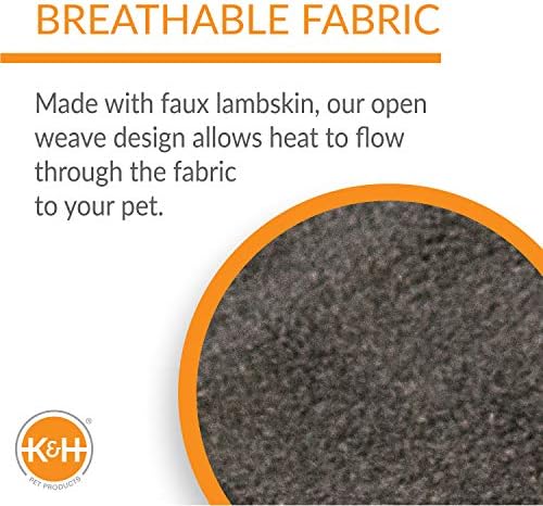 K&H PET PRODUCTS Extreme Weather Kitty Pad or Small Lectro-Kennel Deluxe Cover Gray 12.5 X 18.5 Inches - Image 4