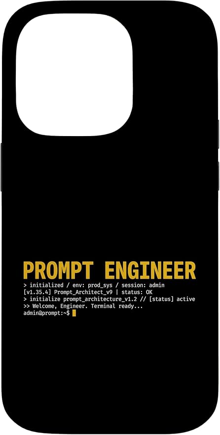 Prompt Engineer Terminal Screen AI Developer Software Coder Case for iPhone 14 Pro by Unknown