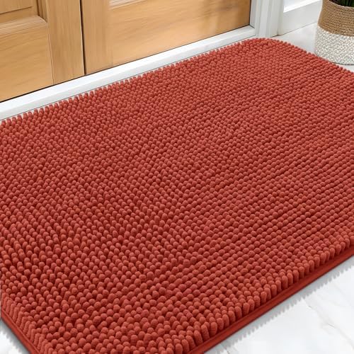 OLANLY Dog Door Mat for Muddy Paws 30x20, Super Absorbent Chenille Mud Mat by OLANLY