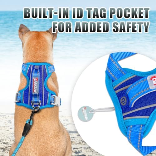 BARKBAY Dog Harness for Medium Sized Dog No Pull Dog Vest ID Tag Pocket - Image 2