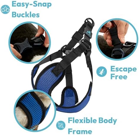 Gooby Comfort X Step-in Lite Harness, Choke-Free, Black, Small - Image 4