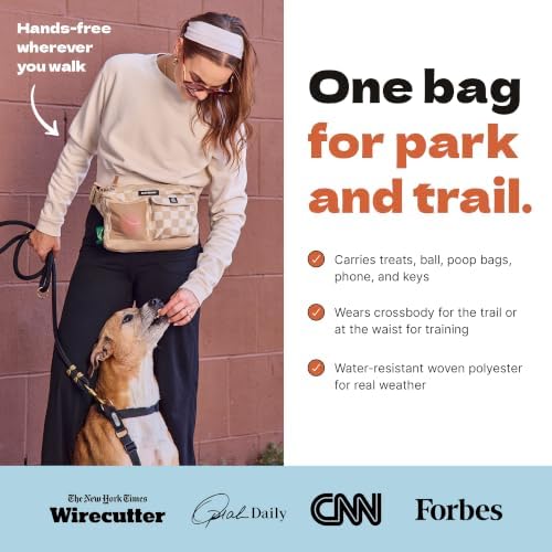 Cleverpup Walk & Train 2-in-1 Dog Walking Bag - Hands-Free, Heather Grey - Image 3