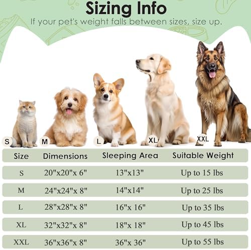 Dog Beds Large Sized Dog and Cats, 32in Pet Beds for Large Pet (Green) - Image 2