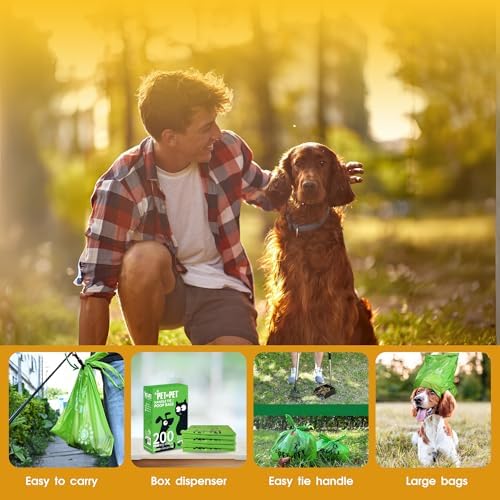 Pet N Pet Poop Bags for Dogs, 200 Count, Unscented, Tie Handles Thick - Image 5