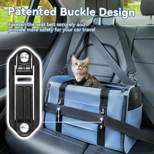 PETSFIT Cat Carrier Soft with Patented Safety Buckles, Safe for Car Travel - Image 3