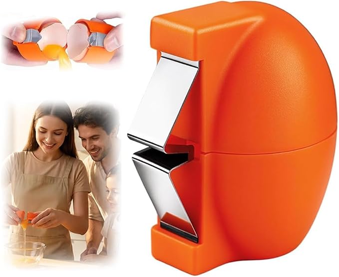 New Egg Shell Opener Egg Cracker Tool Stainless Steel, Multifunctional Egg Shell Opener for Raw Or Hard-Boiled Eggs, Kitchen Gadget for Cooking Baking by CLRZOLHighQualityTrustworthy