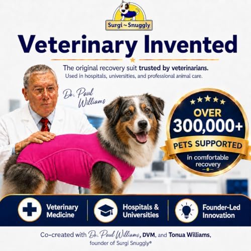 Surgi Snuggly Dog Surgery Recovery Suit, Cone Alternative, Spay/Neuter 2XLS - Image 2