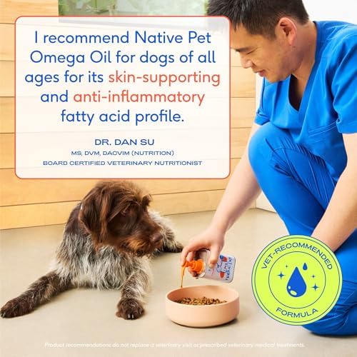 Native Pet Omega 3 Fish Oil for Dogs & Cats – Wild Alaskan Salmon Oil for Dogs Skin and Coat, Supports Joints, Heart & Shedding – Fast-Absorbing Omega 3 6 9 Liquid Supplement – 32oz - Image 5