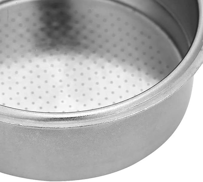51mm Stainless Steel Coffee Filter Double Layer Filter Basket Stainless Steel Portafilter Basket Espresso Handle Compatible for Portafilter Coffee Machine(Double Cup) - Image 8