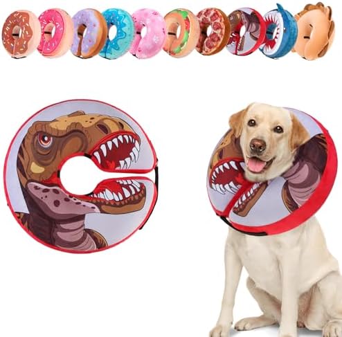 BEAUTYZOO Dog Cone Collar Alternative After Surgery,Pet Neck Donut E‑Collar by BEAUTYZOO
