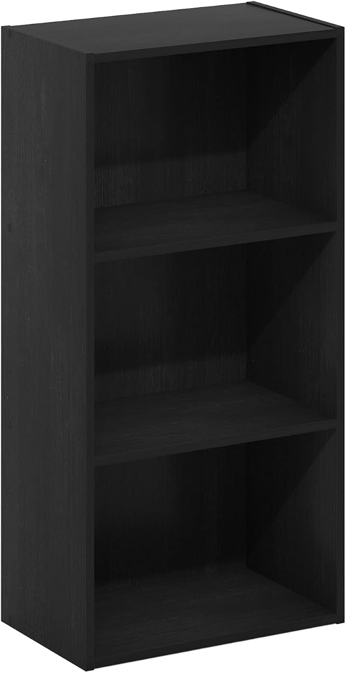 Furinno Luder 3-Tier Open Shelf Bookcase, Blackwood - Image 6