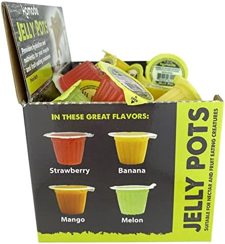 Multipet Komodo Jelly Pots Mixed Fruit Flavor Insect Food | Individually Portioned | Provides Nutrition & Hydration for Fruit-Eating Reptiles 40 Count Display (16g per Cup) - Image 3