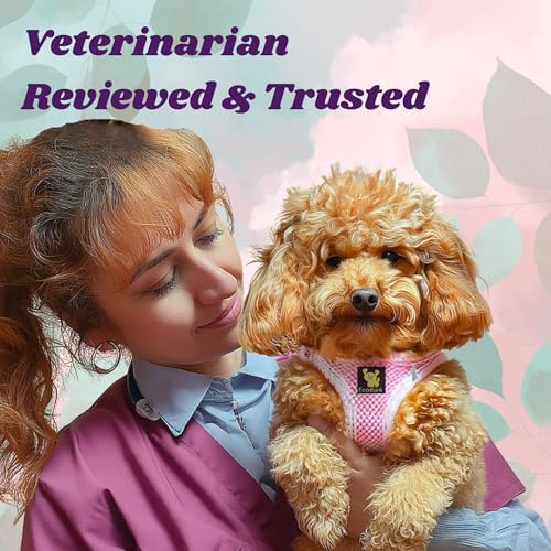 EcoBark Step in Dog Harness, Soft Dog Harness Vest, Medium, Baby Pink - Image 4