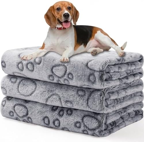 Luciphia Dog Blanket 3 Pack, Soft Cozy Fleece Throw for Puppy Cat,23"x16" by luciphia