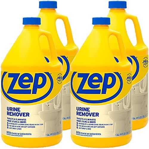 Zep Urine Remover 128 Ounces (Case of 4) ZUURMV128 Targets and Eliminates Urine Odors and Stains by Zep