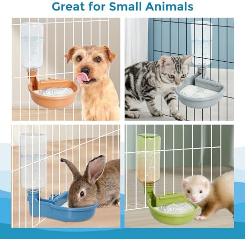 VANNON 16 oz Gravity Pet Water Bowl, Anti-Splash Dispenser, Gradient Blue - Image 5