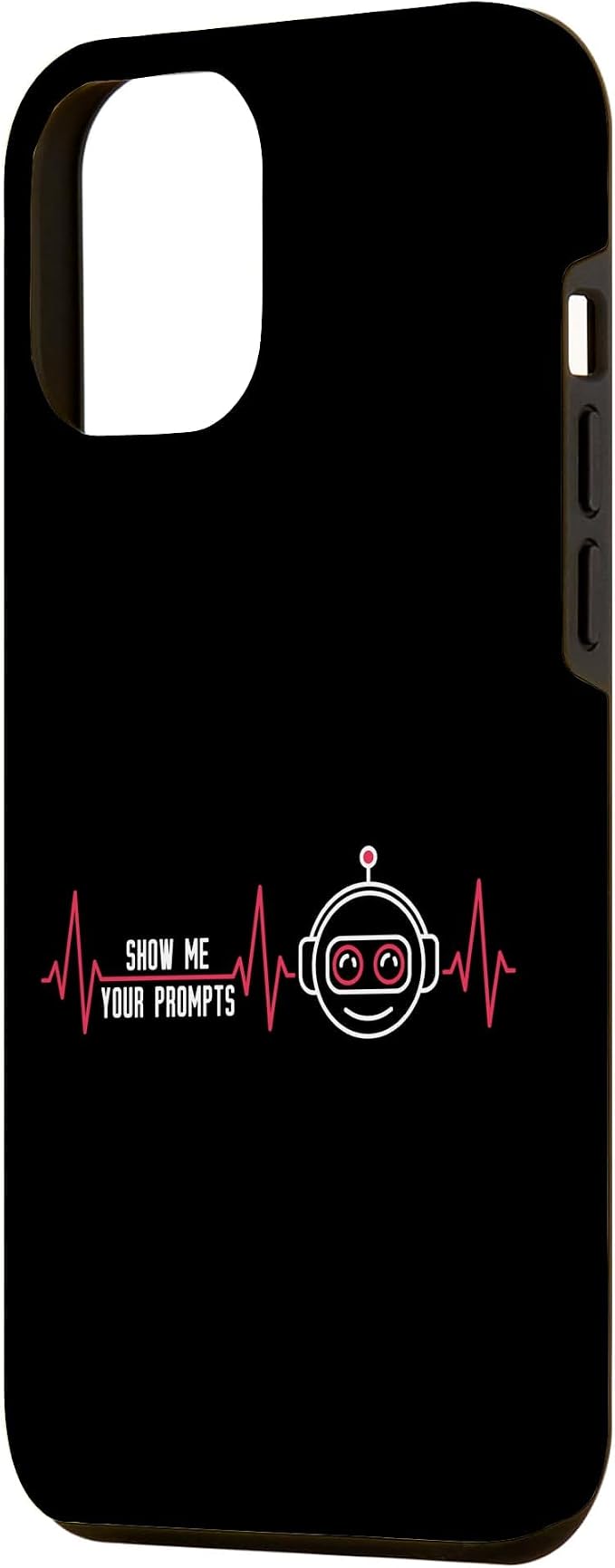 Show Me Your Prompts AI Artificial Intelligence Heartbeat Case for iPhone 12 Pro Max - Image 2