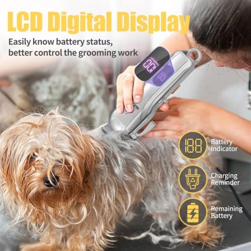 Dog Clippers Grooming Kit with Paw Trimmer for Thick/Matted/Knotted/Hair - Image 3