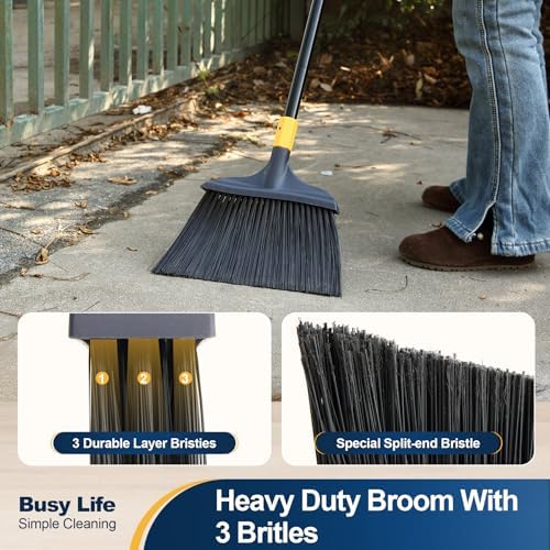Yocada Heavy-Duty Broom Outdoor Commercial Broom 54Inch - Image 3
