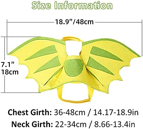 Dragon Wings for Dogs Cats, Dog Halloween Costumes- Funny Pet Dog Costume Wings for Party, Dinosaur Theme Wings Christmas Cosplay Cat Small Medium Puppy Photo Props Dress up Accessories - Image 3