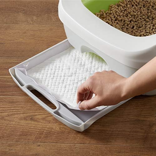 Amazon Basics Cat Pee Pads, Super Absorbent, Odor Control, Universal Fit for Litter Box, Disposable, Multi-Cat, Unscented, Purple and White, 20 Count - Image 6