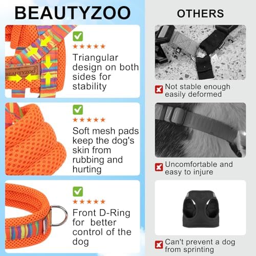 BEAUTYZOO Small Dog Harness and Leash Set, No Pull Step in Puppy Vest - Image 4