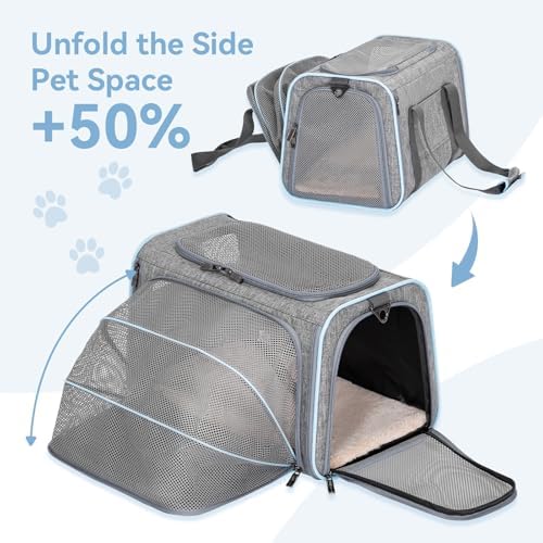 Petsfit Medium Expandable Cat Carrier for Air Travel, Up to 13 lb - Image 5