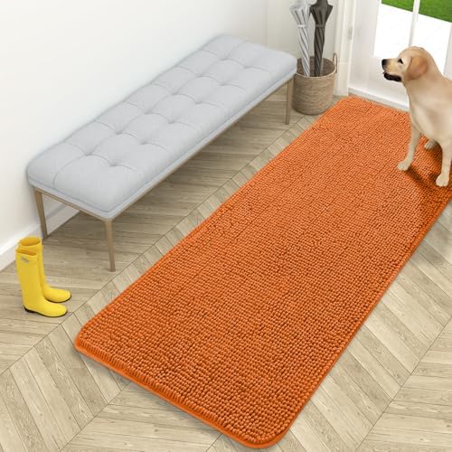 OLANLY Dog Door Mat for Muddy Paws 59x24, Super Absorbent Chenille Mud Mat by OLANLY