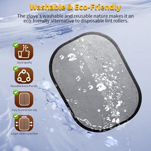 2Pcs Pet Hair Removal Glove for Dogs & Cats, Electrostatic Pet Hair Glove - Image 6
