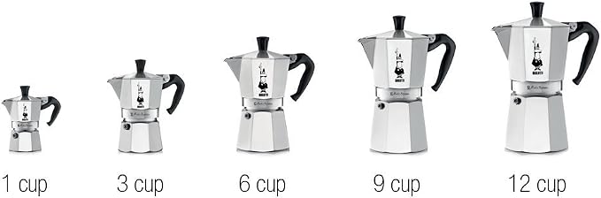 Bialetti - Moka Express: Iconic Stovetop Espresso Maker, Makes Real Italian Coffee, Moka Pot 3 Cups (4.3 Oz - 130 Ml), Aluminium, Silver - Image 6