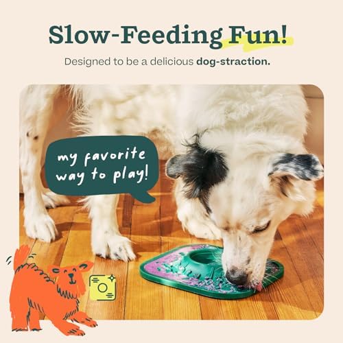 Woof LickMat, Slow Feeder Mat for Dogs, Lavender - Image 2