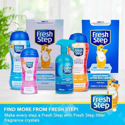 Fresh Step Summer Breeze Cat Litter Deodorizing Crystals, 30 Oz (Pack of 12) - Image 6