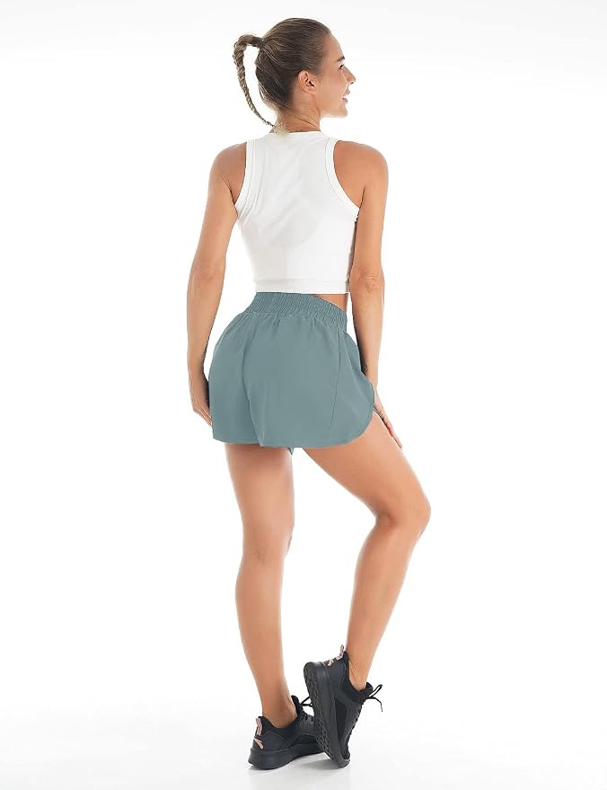 Blooming Jelly Women's Quick-Dry Running Shorts Workout Sport Layer Active Shorts with Pockets 1.75" - Image 4