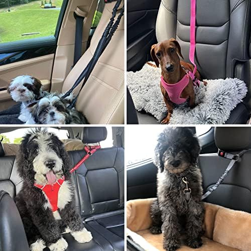 BWOGUE 2 Pack Dog Seat Belt for Car, Headrest Restraint Bungee Leads - Image 6
