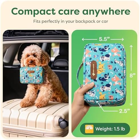 KeepGoing Pet First Aid Kit for Dogs & Cats, 99 Pc. Travel Emergency Kit - Image 3