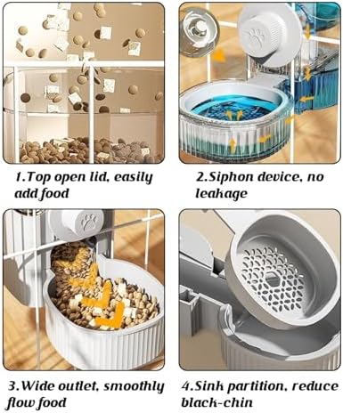 GPY Automatic Hanging Gravity Pet Feeder and Water Dispenser Set - Image 5