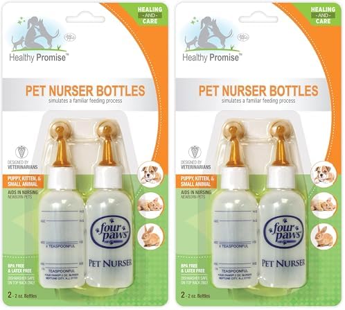 Four Paws Healthy Promise Pet Nurser Bottles One Size (Pack of 2) by FourPaws