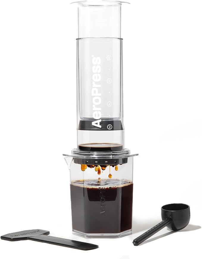 AeroPress Clear XL Coffee Press, French Press, Pour-Over & Espresso Style | All-in-One Large Manual Brewer, 2 Min Brew for Less Bitterness, More Flavor, Portable Coffee Maker, Travel & Camping by AeroPress
