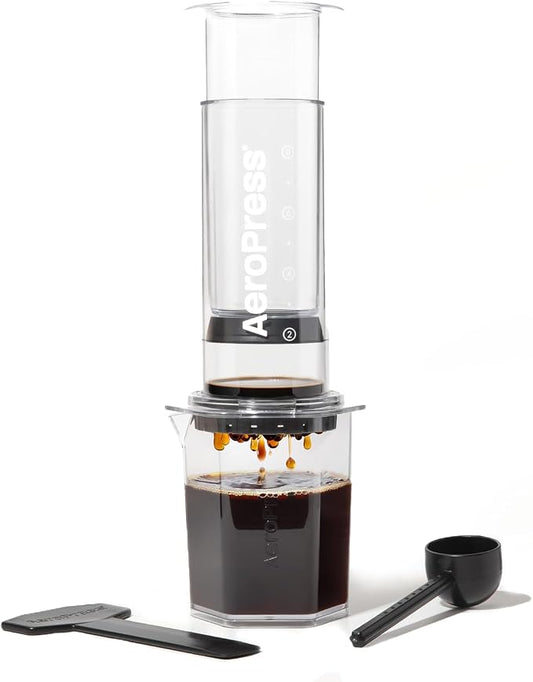 AeroPress Clear XL Coffee Press, French Press, Pour-Over & Espresso Style | All-in-One Large Manual Brewer, 2 Min Brew for Less Bitterness, More Flavor, Portable Coffee Maker, Travel & Camping by AeroPress