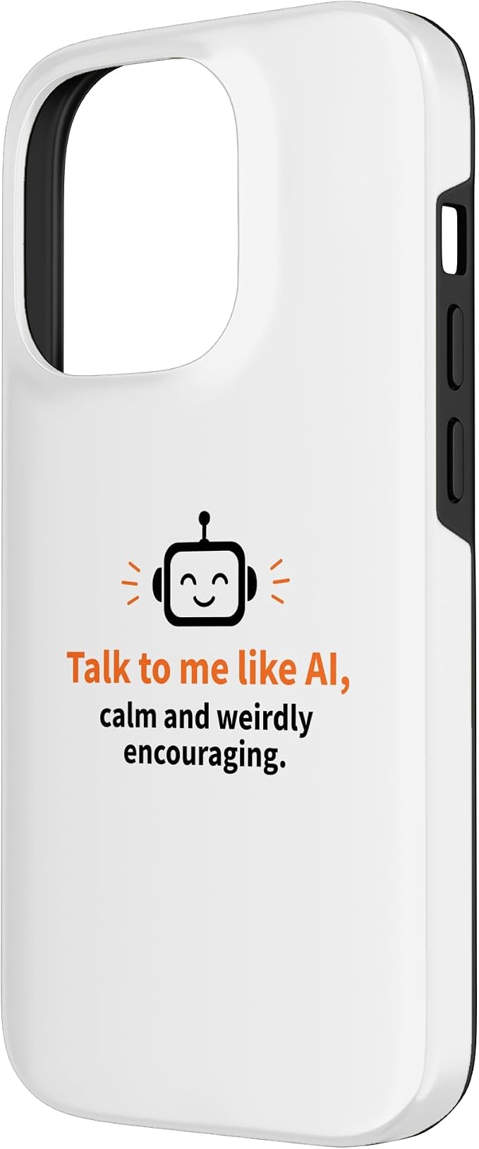 AI Robot Calm Encouraging Tech Support Case for iPhone 14 Pro - Image 2