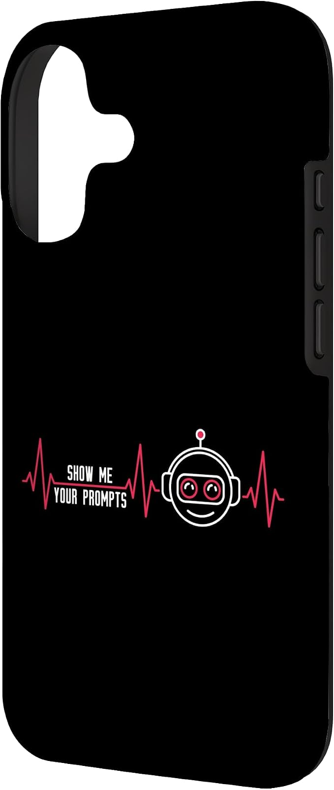 Show Me Your Prompts AI Artificial Intelligence Heartbeat Case for iPhone 17 - Image 2