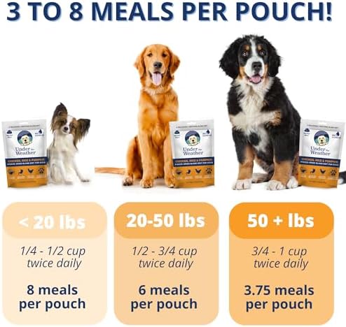 Under the Weather Bland Diet for Dogs | Easy to Digest for Sick Dogs |Always Be Ready | Contains Electrolytes - All Natural Freeze Dried 100% Human Grade Meats | 1 Pack - Rice, Chicken & Pumpkin - 6oz - Image 3