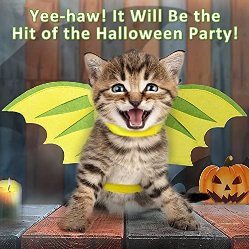 Dragon Wings for Dogs Cats, Dog Halloween Costumes- Funny Pet Dog Costume Wings for Party, Dinosaur Theme Wings Christmas Cosplay Cat Small Medium Puppy Photo Props Dress up Accessories - Image 2