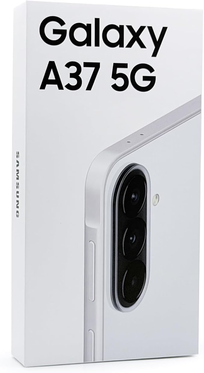 Samsung Galaxy A37 5G Ai (US & Global) (Not for Xfinity) (128GB + 6GB) Version Latina NFC Unlocked SM-A376B/DS 6.7" 120Hz 50MP Triple (Awesome White SM-A376BZWJGTO) by Unknown