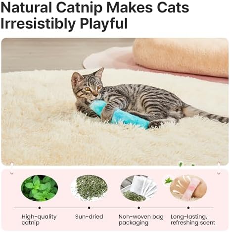 Potaroma Cat Toys Pillows, 3 Pcs, Catnip Inside, Interactive Indoor Fun - Image 3