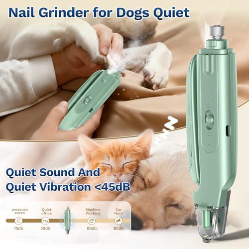 2-in-1 Dog & Cat Nail Clipper with Grinder, LED Light Rechargeable Grooming - Image 5