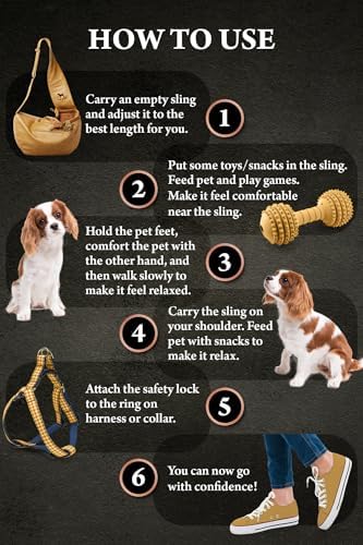 Noah & Paw Dog Sling Carrier for Small Dogs 3-10lb, Dog Sling for Small Dogs and Cats, Dog Carrier with Adjustable Padded Strap, Vegan Leather Lined with Fur, 3X Safety Features, Machine Washable - Image 6