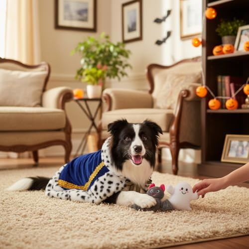 Lovelyshop Royal Velvet Pet Cloak, Blue, L - Image 3