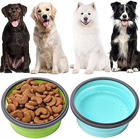 Large Collapsible 40 OZ Travel Dog Bowls, 2 Pack with Lids, Foldable Silicone Food & Water Bowl for Large Dogs, Lightweight & Leak Proof, Perfect for Outdoor Travel, Camping & Hiking - Image 6