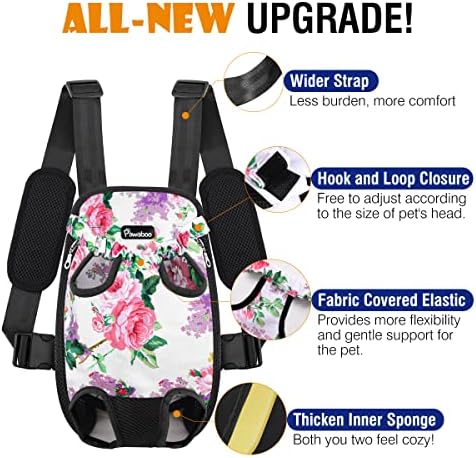 Pawaboo Pet Front Carrier Backpack for Small Medium Dogs - Image 4